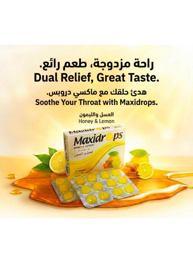 Maxidrops Honey & Lemon Lozenges, 24 pieces - Image 5